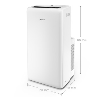 Sharp UL-C10EA-W - wymiary klimatyzatora