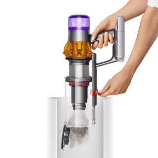 Dyson V15 Detect Absolute Extra - opróżnianie zbiornika