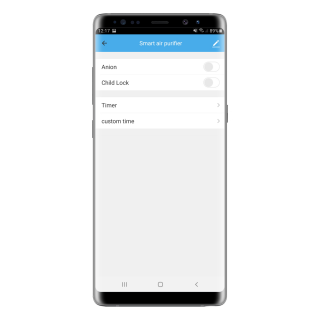 Zrzut z aplikacji Smart Life - Smart Living - wyłączone wszystkie funkcje