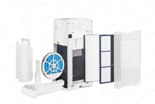 Sharp KC-G40EUW filtry, przekrój