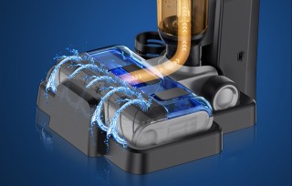 JIMMY HW10 - wnętrze odkurzacza, praca na mokro