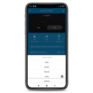 Klarta Forste 4 Black - zrzut z aplikacji mobilnej