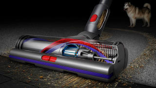 Dyson V15s Detect™ Submarine - działanie elektroszczotki
