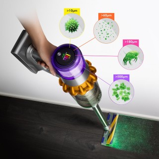 Dyson V15 Detect™ Absolute - wskazywanie wyświetlacza