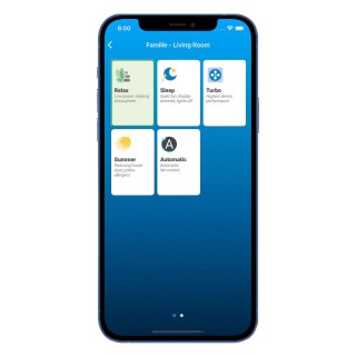 Zrzut z aplikacji Venta - tryby pracy urządzenia