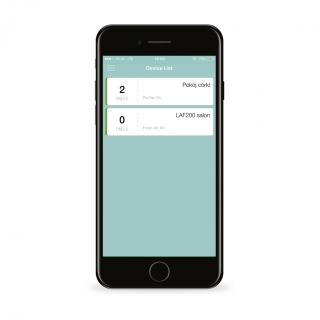 LIFAair LAF200 widok aplikacja