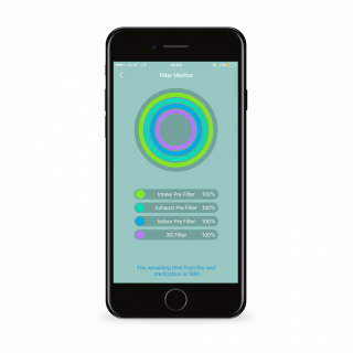 LIFAair LAF200 widok aplikacja