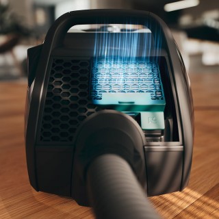 Filtr Hygiene AirClean - wewnątrz odkurzacza Boost