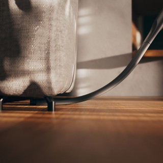 Giętka ssawka szczelinowa Miele - podczas odkurzania