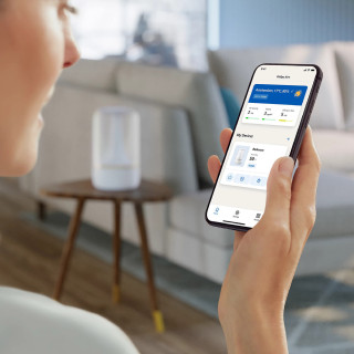 Philips HU1510/04 - obsługa nawilżacza przez telefon