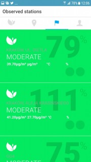 EcoLife widok z aplikacji