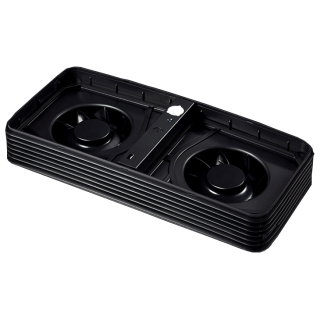 LIFAair LAC100 wnętrze, widok na wentylatorki